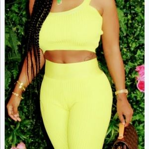 Crop top and pants set